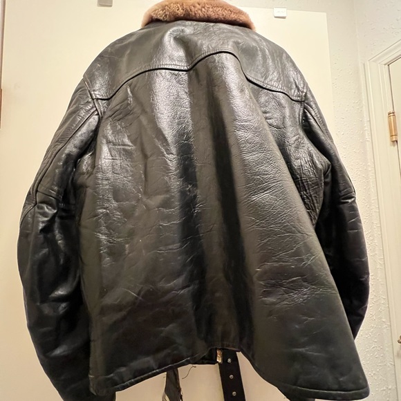 Mens Antique 1950’s Leather Jacket - Picture 2 of 10
